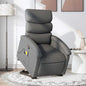 Silla de masaje reclinable de pie de tela color crema