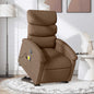 Silla de masaje reclinable de pie de tela color crema