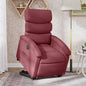 Sillón eléctrico reclinable elevable de tela azul
