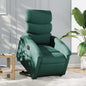 Sillón eléctrico reclinable elevable de tela azul