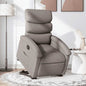 Sillón eléctrico reclinable elevable de tela azul