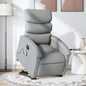 Red artificial leather electric lift massage armchair