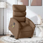 Red artificial leather electric lift massage armchair