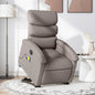Red artificial leather electric lift massage armchair
