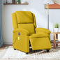 Dark grey fabric electric reclining wingback armchair