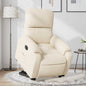 Sillón eléctrico reclinable elevable de tela azul