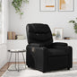 Sillón reclinable de piel sintética color crema