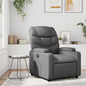 Sillón reclinable de piel sintética color crema