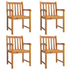 Sillas de jardín 4 uds madera maciza de acacia 56x55,5x90 cm