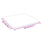 Alfombrilla para suelo laminado o moqueta PVC 120x115 cm