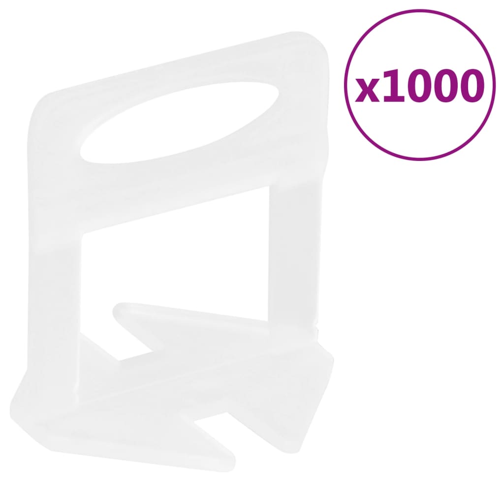 Calzos para nivelación de azulejos 1000 unidades 1 mm