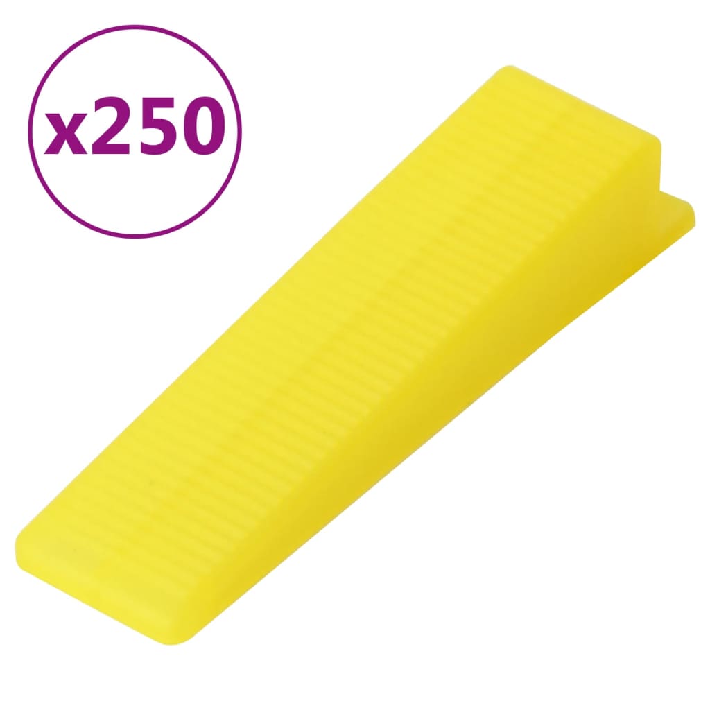 Sistema para nivelación de azulejos 250 cuñas 500 calzos 1 mm