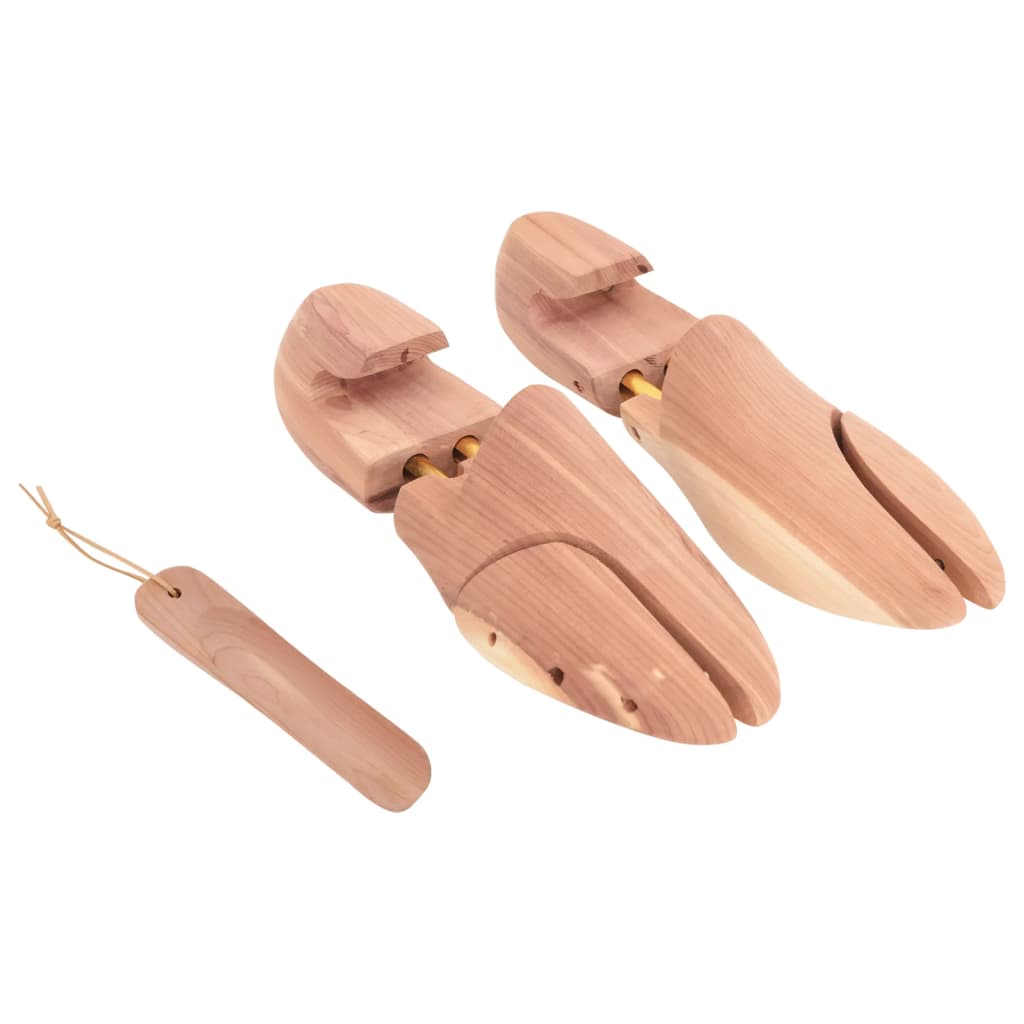 Estirador de zapatos con calzador EU 36-37 madera maciza cedro