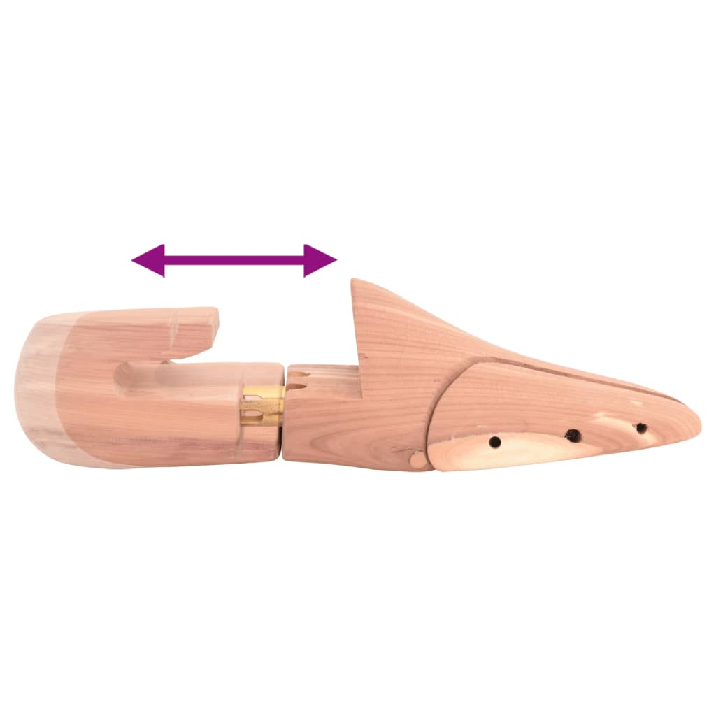 Estirador de zapatos con calzador EU 36-37 madera maciza cedro