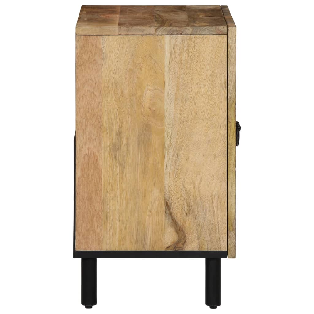 Conjunto de muebles de baño 2 piezas madera maciza de mango