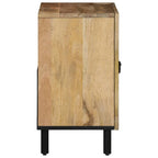 Conjunto de muebles de baño 2 piezas madera maciza de mango