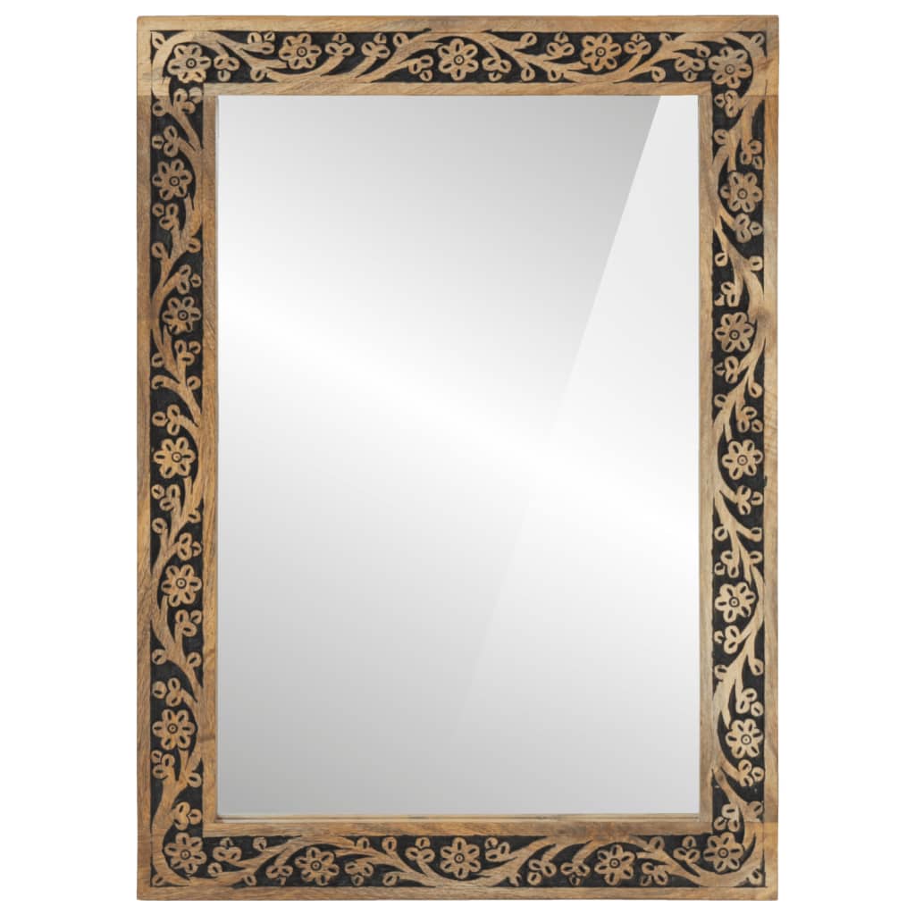 Conjunto de muebles de baño 2 piezas madera maciza de mango