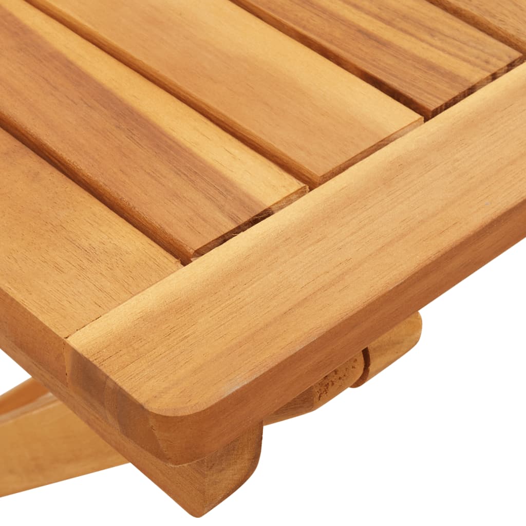 Set de comedor de jardín plegable 3 pzas madera maciza acacia