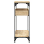 Mesa consola con estante roble Sonoma 100x29x75 cm madera de ingeniería