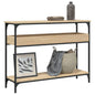 Mesa consola con estante roble Sonoma 100x29x75 cm madera de ingeniería