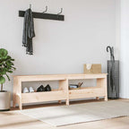Banco 60x35x45 cm madera maciza de mango rugoso