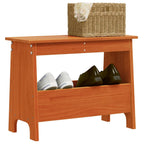 Banco 60x35x45 cm madera maciza de mango rugoso
