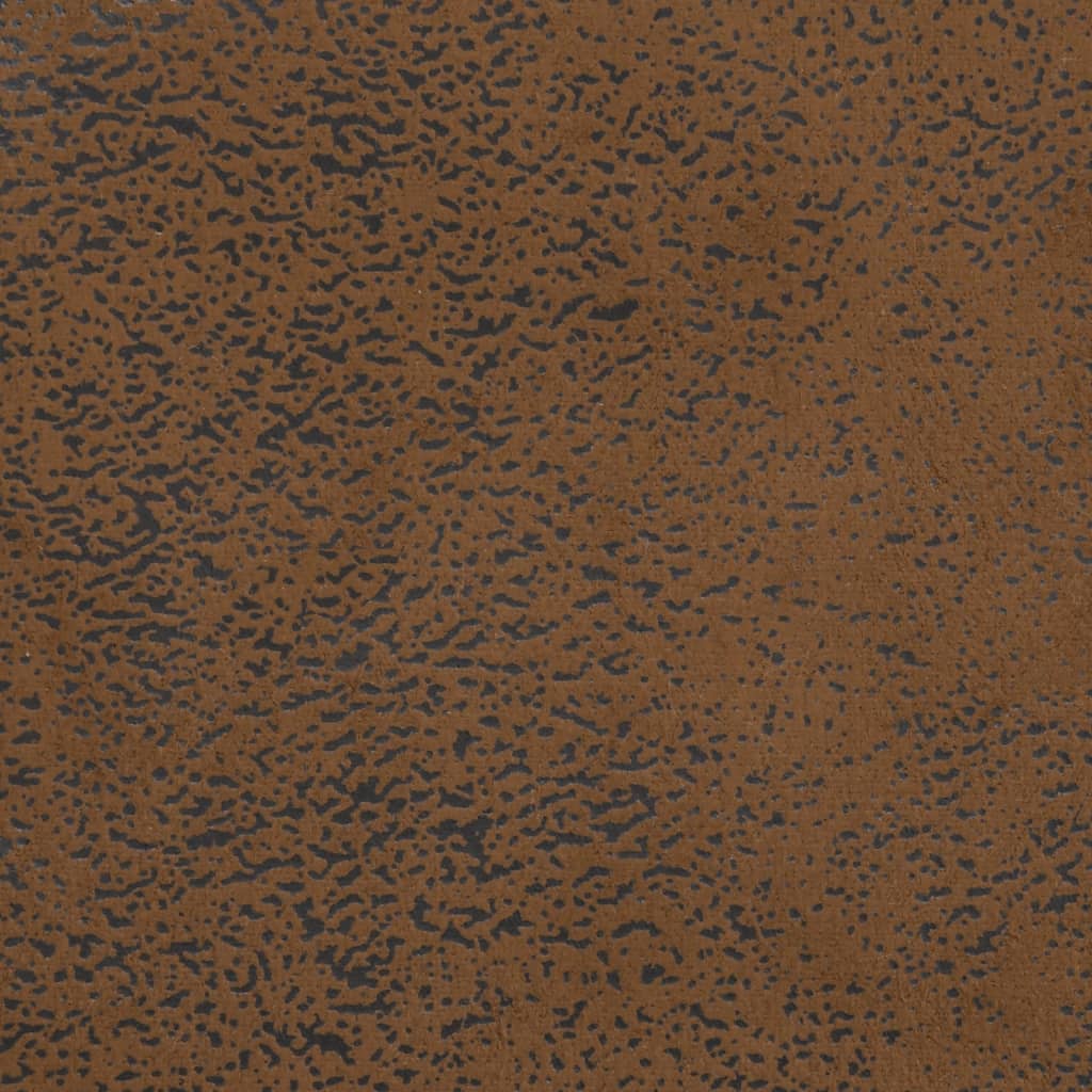 Banco con cojines ante sintético marrón 113x64,5x75,5 cm