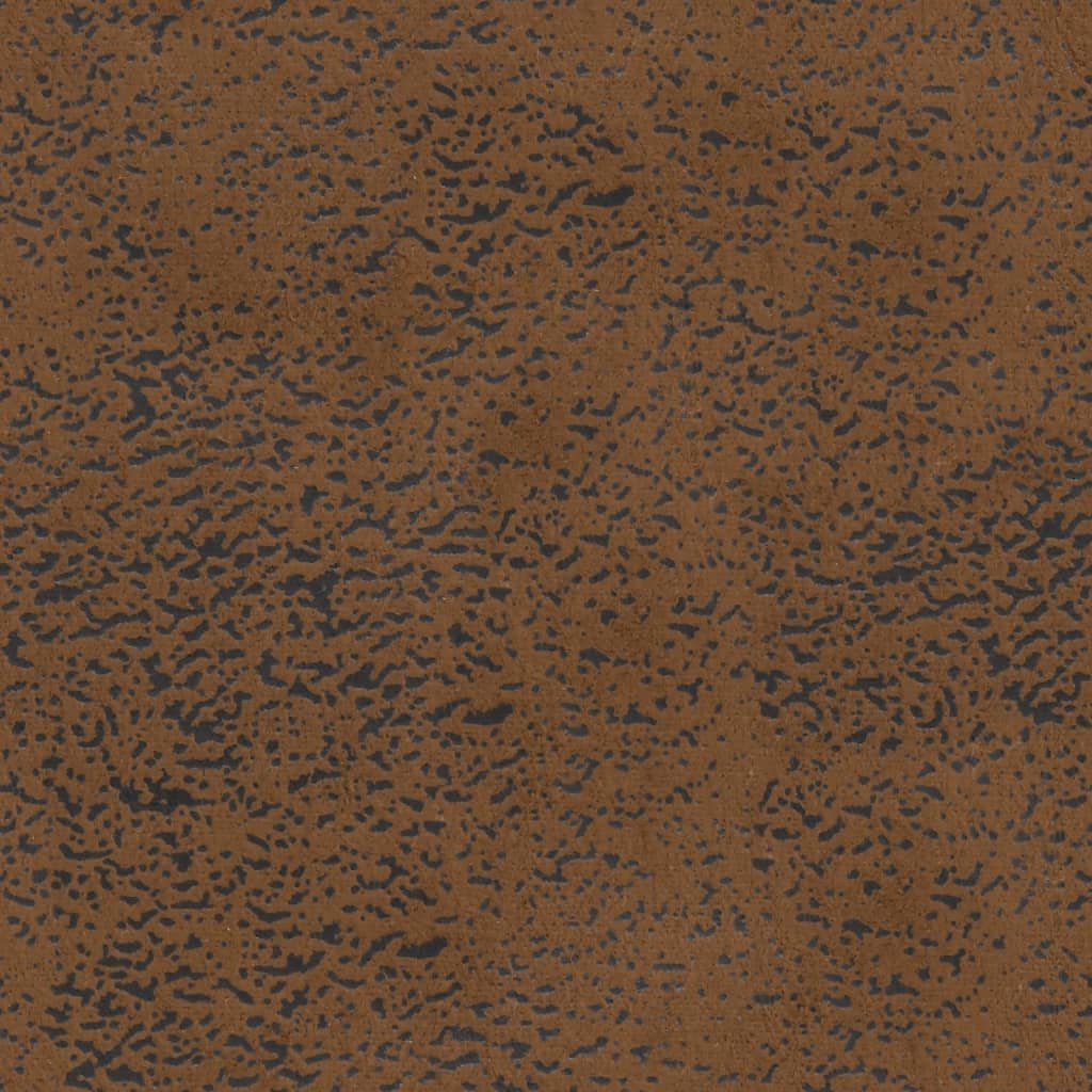 Banco con cojines marrón 120,5x65x75 cm piel sintética