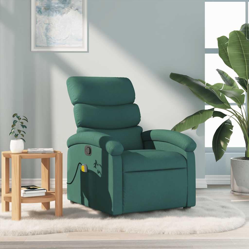 Sillón de masaje reclinable cuero sintético color capuchino