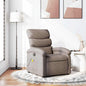 Sillón de masaje reclinable cuero sintético color capuchino