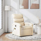 Sillón de masaje reclinable cuero sintético color capuchino