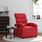 Dark grey fabric electric reclining wingback armchair