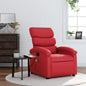 Sillón de masaje reclinable cuero sintético color capuchino