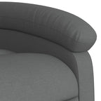 Sillón reclinable de tela gris oscuro