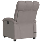 Sillón de masaje reclinable de tela gris taupé