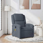 Sillón de masaje reclinable de tela gris taupé