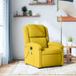 Sillón de masaje reclinable de tela gris taupé