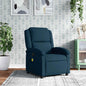 Sillón de masaje reclinable de tela gris taupé
