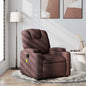 Sillón de masaje reclinable de tela gris taupé
