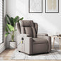 Sillón reclinable de cuero auténtico negro