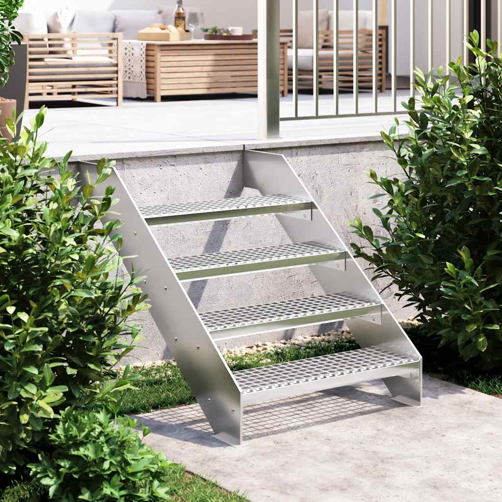 Grating step galvanized steel 100x24x7 cm