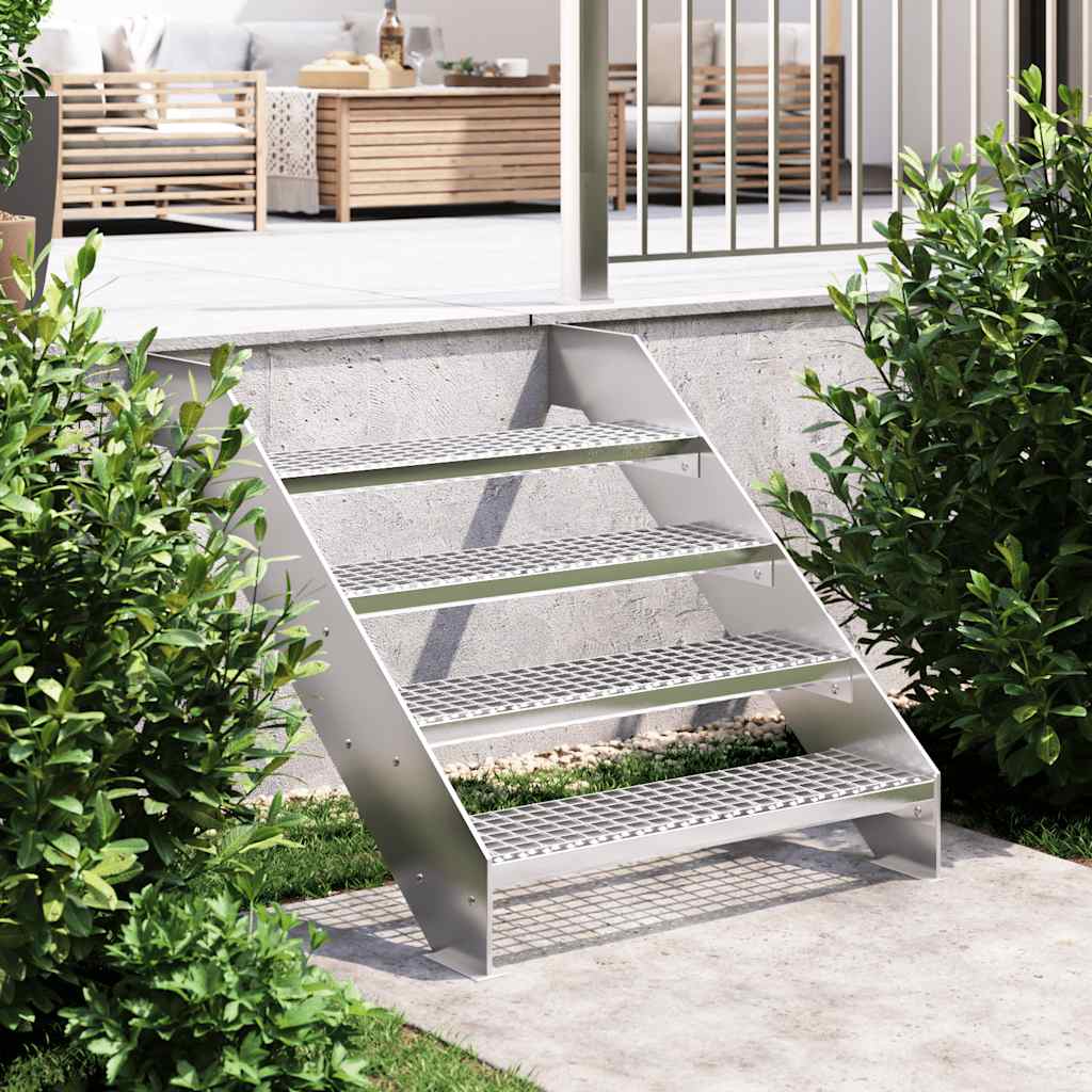 Grating step galvanized steel 100x24x7 cm