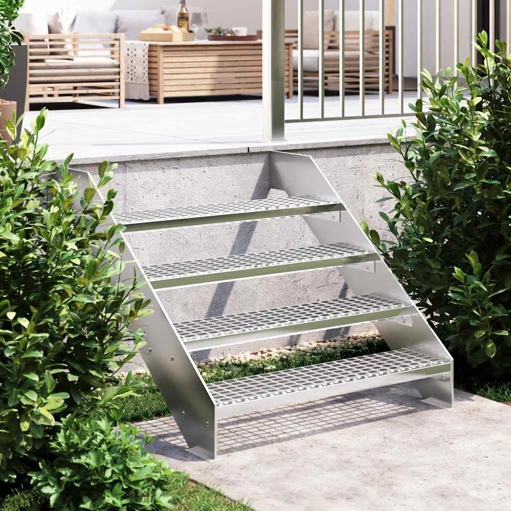 Grating step galvanized steel 100x24x7 cm