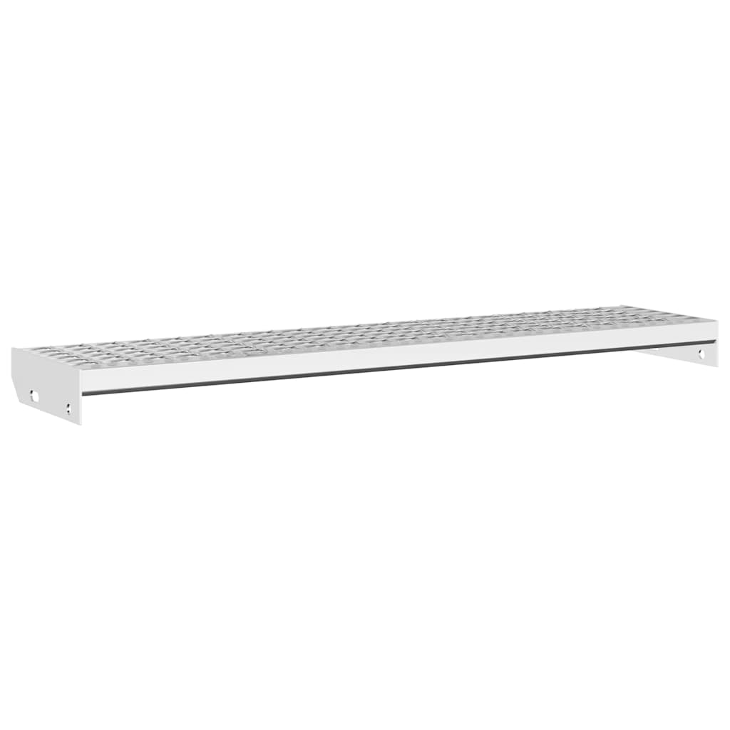 Peldaño de rejilla acero galvanizado 100x24x7 cm