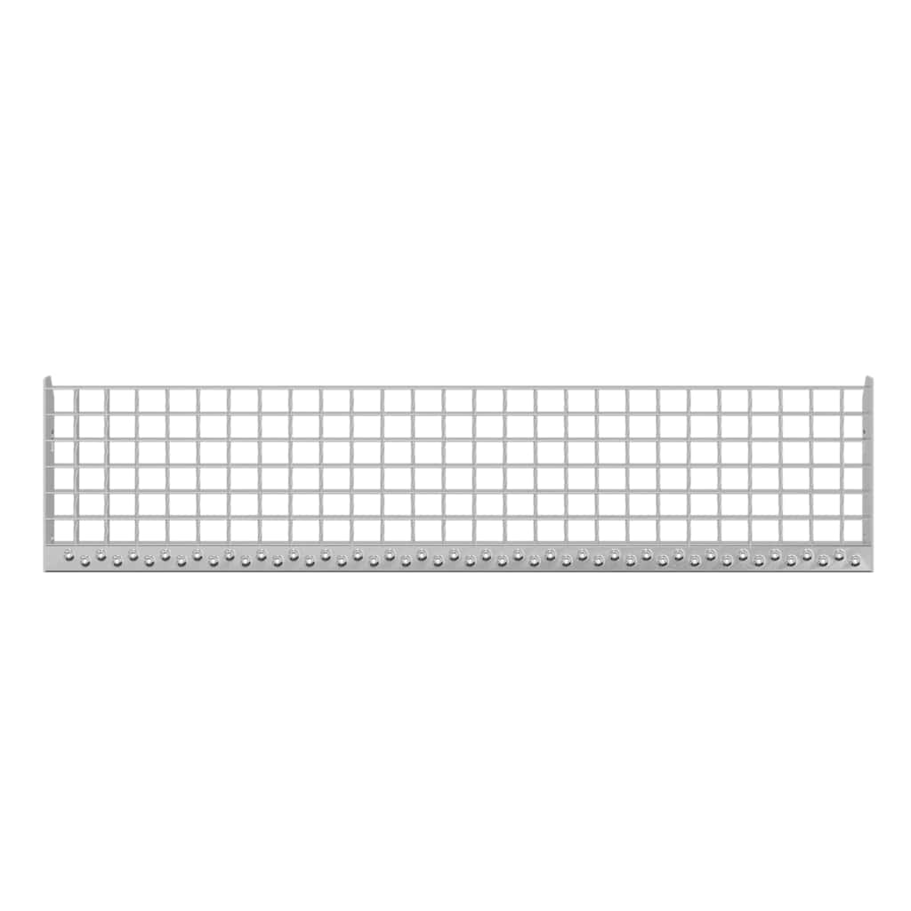 Peldaño de rejilla acero galvanizado 100x24x7 cm