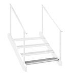 Peldaño de rejilla acero galvanizado 100x24x7 cm