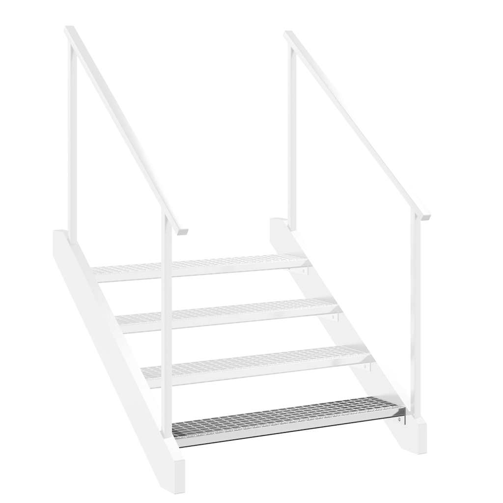 Peldaño de rejilla acero galvanizado 100x24x7 cm