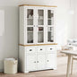 Aparador alto BODO madera maciza de pino gris 115,5x43x200,5 cm