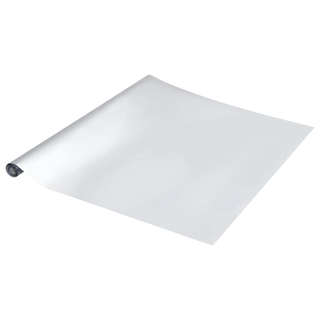 Pegatinas de mueble autoadhesivas PET plateado 90x500 cm