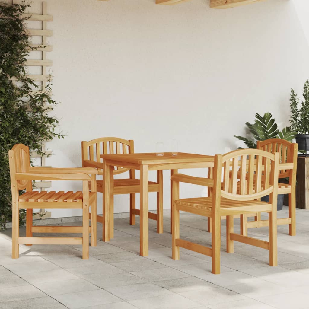 Sillas de jardín 2 unidades madera maciza de teca 58x59x88 cm
